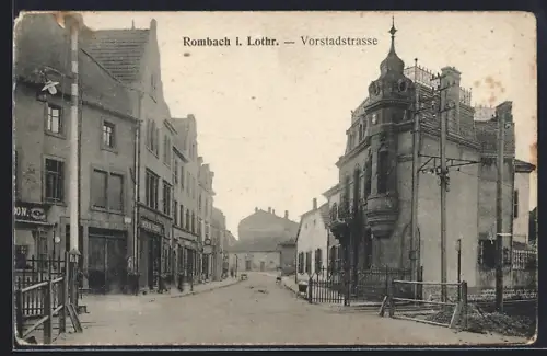 AK Rombach i. Lothr., Vorstadtstrasse