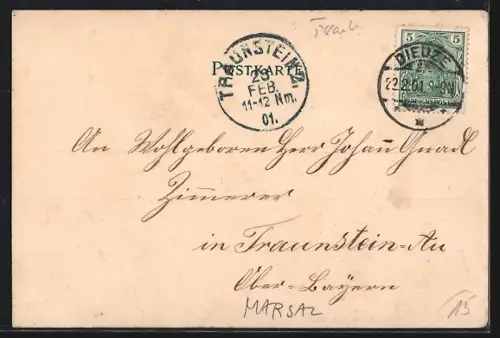 AK Marsal, Vue de Marsallum 1584 et Marsal 1900