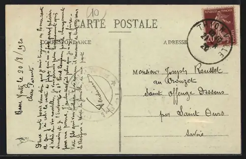 AK Algrange, Rue Georges-Clemenceau avec bâtiments et hôtel