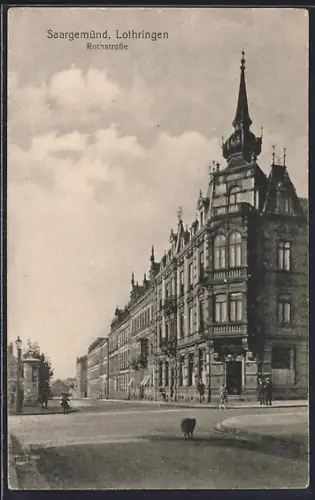 AK Saargemünd /Lothringen, Rothstrasse
