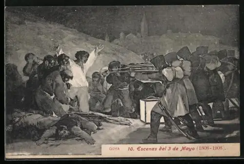 Künstler-AK Escenas del 3 Mayo 1808-1908
