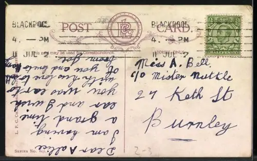 Künstler-AK In haste for the post, this card to wish you well