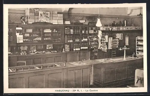 AK Haguenau, 23e R. I., La Cantine