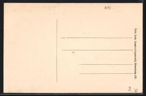 AK Molsheim, Rathausplatz mit Denkmal