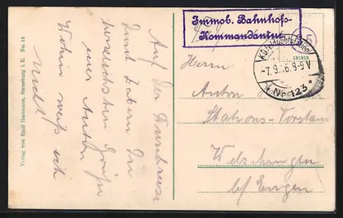 AK Zabern, Partie an der Zorn mit Spital