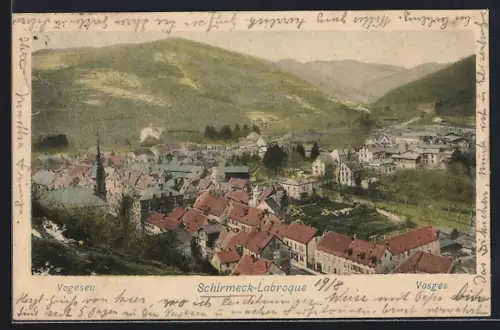 AK Labroque /Vosges, Vue sur le village