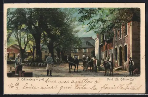 AK St. Odilienberg, Blick in den Hof