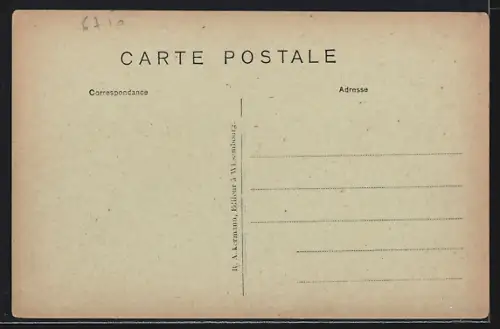 AK Wissembourg, Porte de Landau 1870 dans le vieux quartier