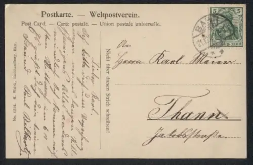 AK Barr, Rathausplatz und Kaiserliches Amtsgericht