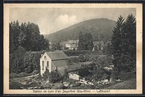 AK Jaegerthal /Bas-Rhin, Station de cure d`air, Luftkurort avec vue sur les montagnes et la forêt