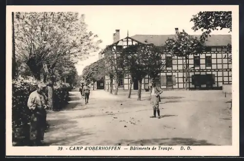 AK Oberhoffen, Bâtiments de Troupe au camp d`Oberhoffen