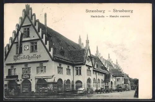 AK Strassburg, Partie an der Markthalle