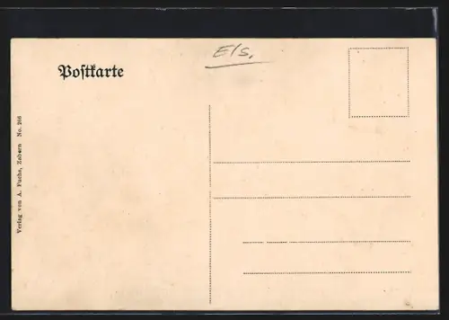 AK Zabern, Strassenpartie in der Vorstadt