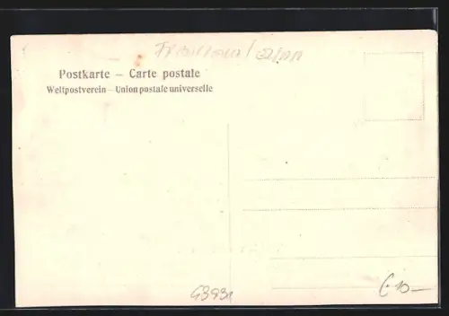 AK Wörth a. S., Vue panoramique du village avec église et collines en arrière-plan
