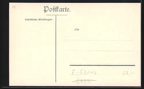 AK Mont Sainte-Odile, Statue de sainte Odile et vue du monastère sur la colline