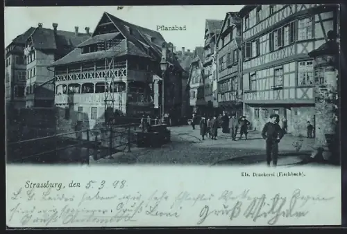 AK Strassburg, Partie am Pflanzbad