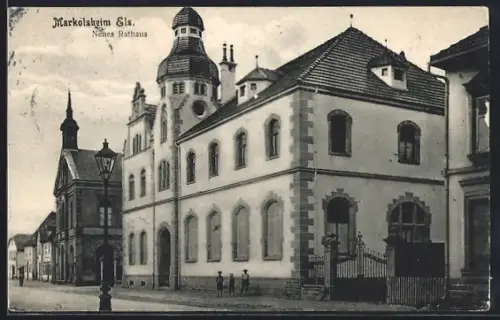 AK Markolsheim /Els., Neues Rathaus