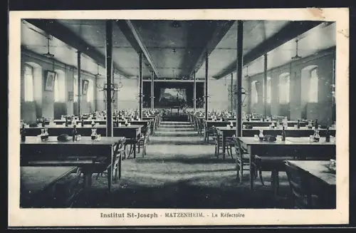 AK Matzenheim, Institut St-Joseph, Le Réfectoire