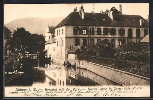AK Zabern i. E., Hospital mit der Zorn