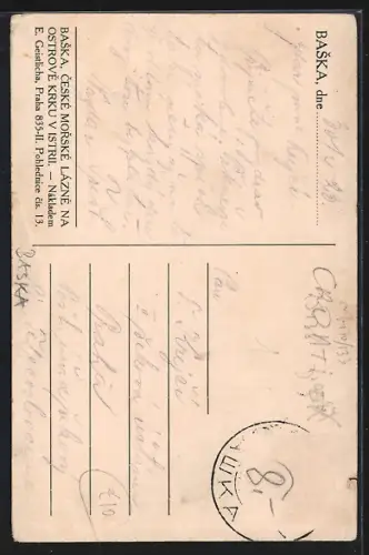 AK Ceskeho, Strand, Strassenpartie, Zablace