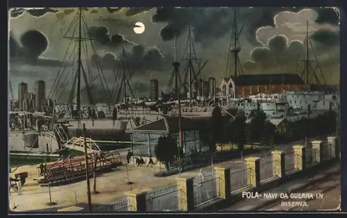 Mondschein-AK Pola, Navi Da Guerra In Riserva