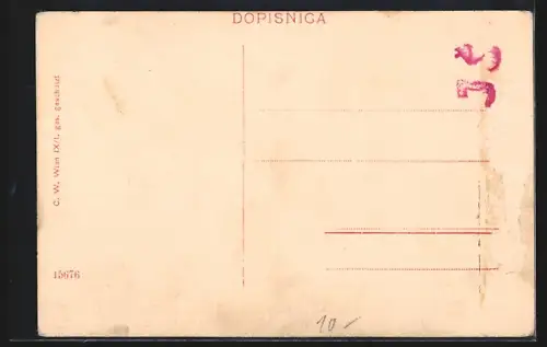 AK Slunj, Ortsansicht mit Flusspartie