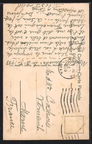 AK Montreal, St. James Street, Strassenbahn