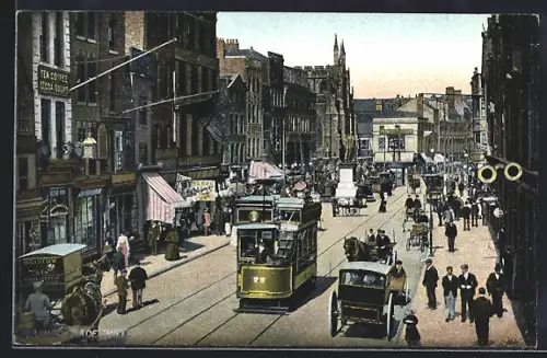 AK Hull, Arket Place, Strassenbahn