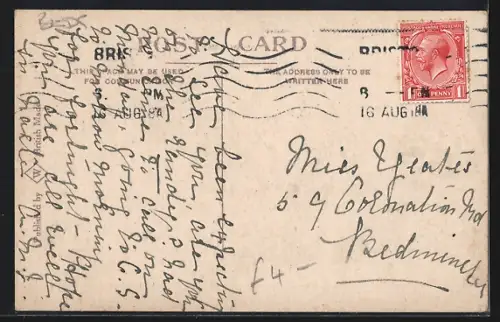 AK Luton, Park Square, Strassenbahn