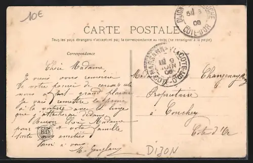 AK Chabot-Carny, Porte St-Pierre, Strassenbahn