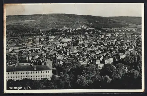 AK Meiningen i. Th., Panoramaansicht des Ortes