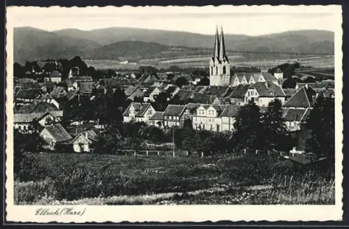AK Ellrich /Harz, Ortsansicht mit Kirche