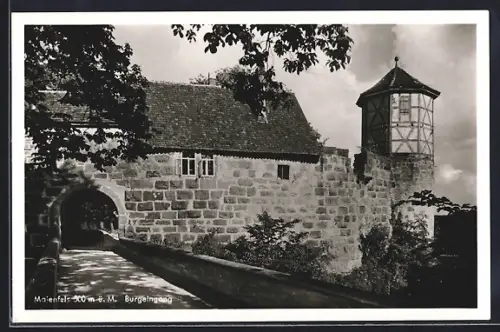 AK Marienfels, Blick auf den Burgeingang
