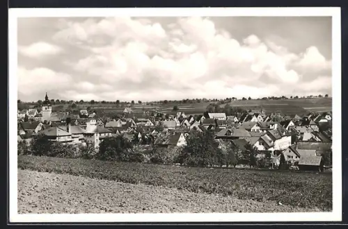 AK Knittlingen, Ortsansicht mit Kirche