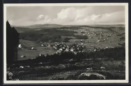 AK Altglashütten /bad. Schwarzwald, Ortspanorama aus der Vogelschau