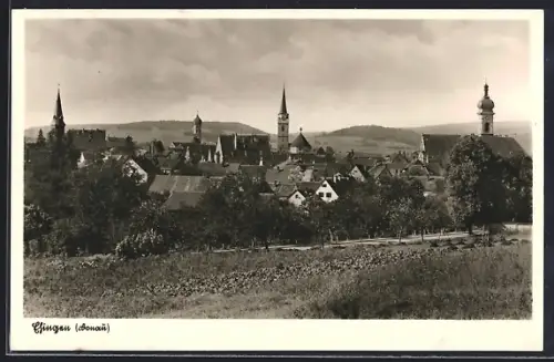 AK Ehingen /Donau, Ortsansicht mit Kirche