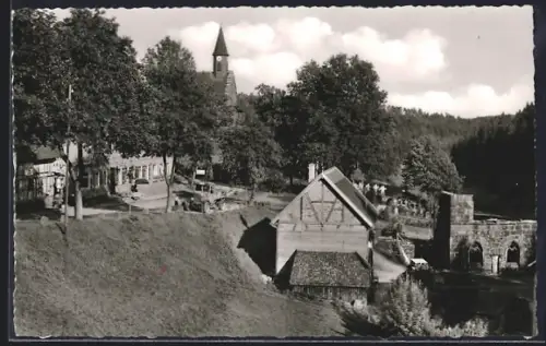 AK Kniebis im Schwarzwald, Blick auf die Kirche