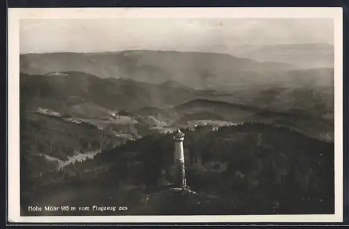 AK Hohe Möhr, Blick auf den Berg vom Flugzeug aus