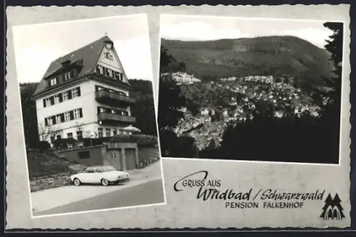 AK Wildbad /Schwarzwald, Pension Falkenhof, Bes. Richard Schill