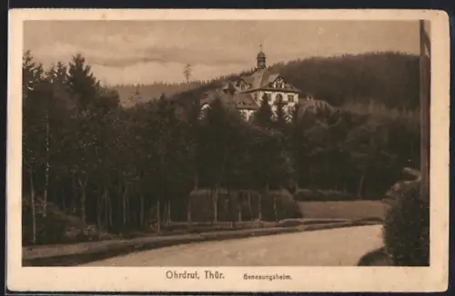 AK Ohrdruf /Thür., Genesungsheim im Wald