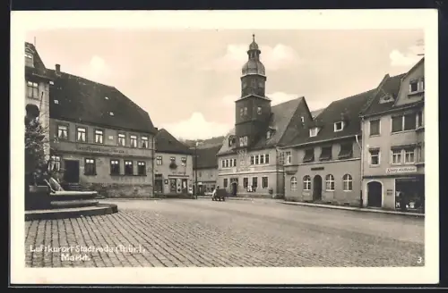 AK Stadtroda /Thür., Blick auf den Markt