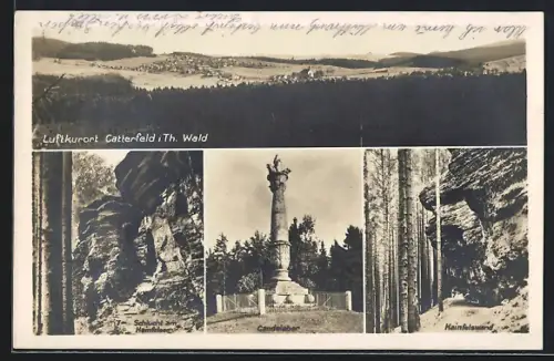 AK Catterfeld i. Th. Wald, Schucht am Hainleiten, Candelabrum, Hainleitenwand