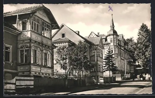 AK Tambach-Dietharz /Thür. Wald, Partie in der Leninstrasse