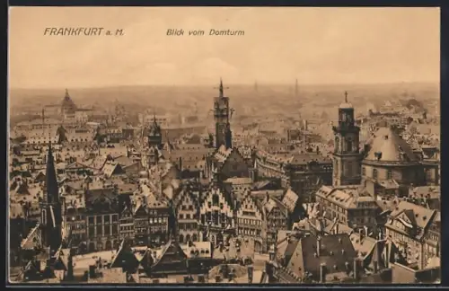 AK Alt-Frankfurt, Blick vom Domturm
