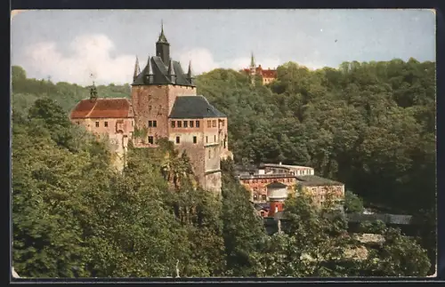AK Kriebstein /Zschopautal, Burg im Wald