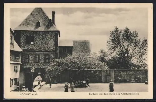 AK Höchst a. M., Zollturm mit Sammlung des Altertumsvereins