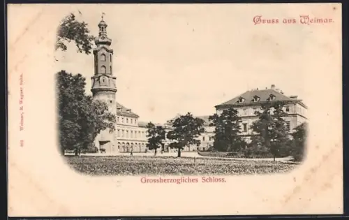 AK Weimar / Thüringen, Grossherzogliches Schloss