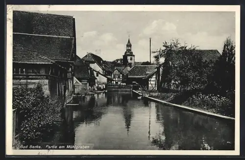 AK Bad Berka, Partie am Mühlgraben