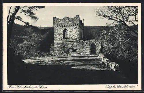 AK Bad Blankenburg in Thür., Jagdschloss Eberstein
