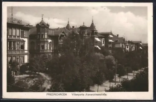 AK Friedrichroda, Villenpartie Alexandrinenstrasse
